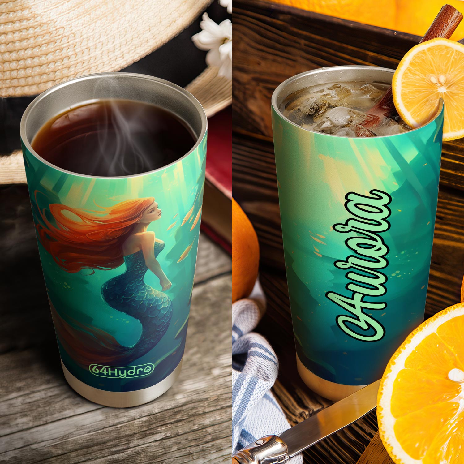Mermaid Ocean HHRZ20091396ME Stainless Steel Tumbler