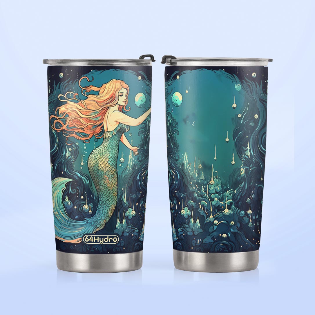 Mermaid Retro Vintage HHRZ20090437DV Stainless Steel Tumbler