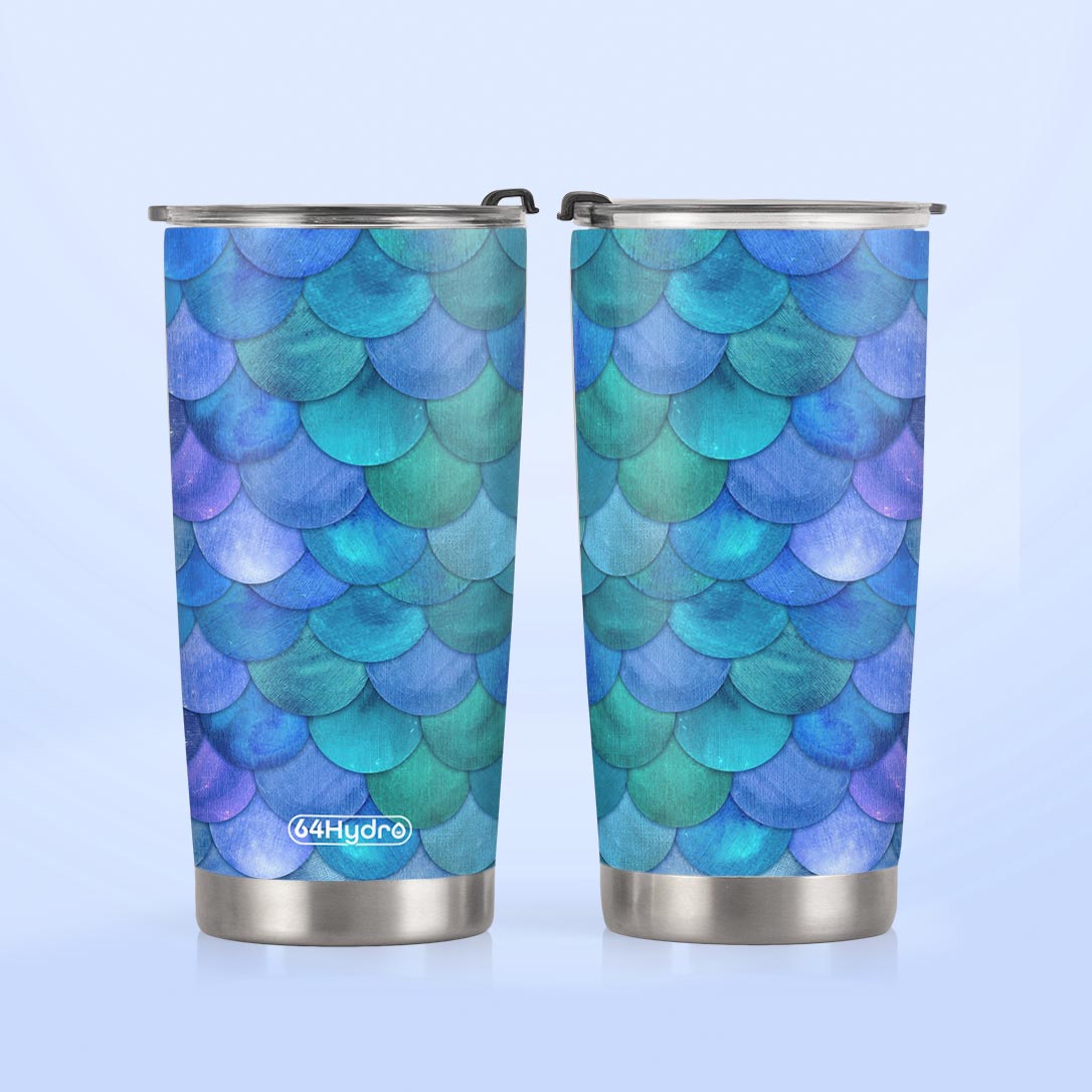Mermaid Scales Pattern HHRZ20094070RP Stainless Steel Tumbler
