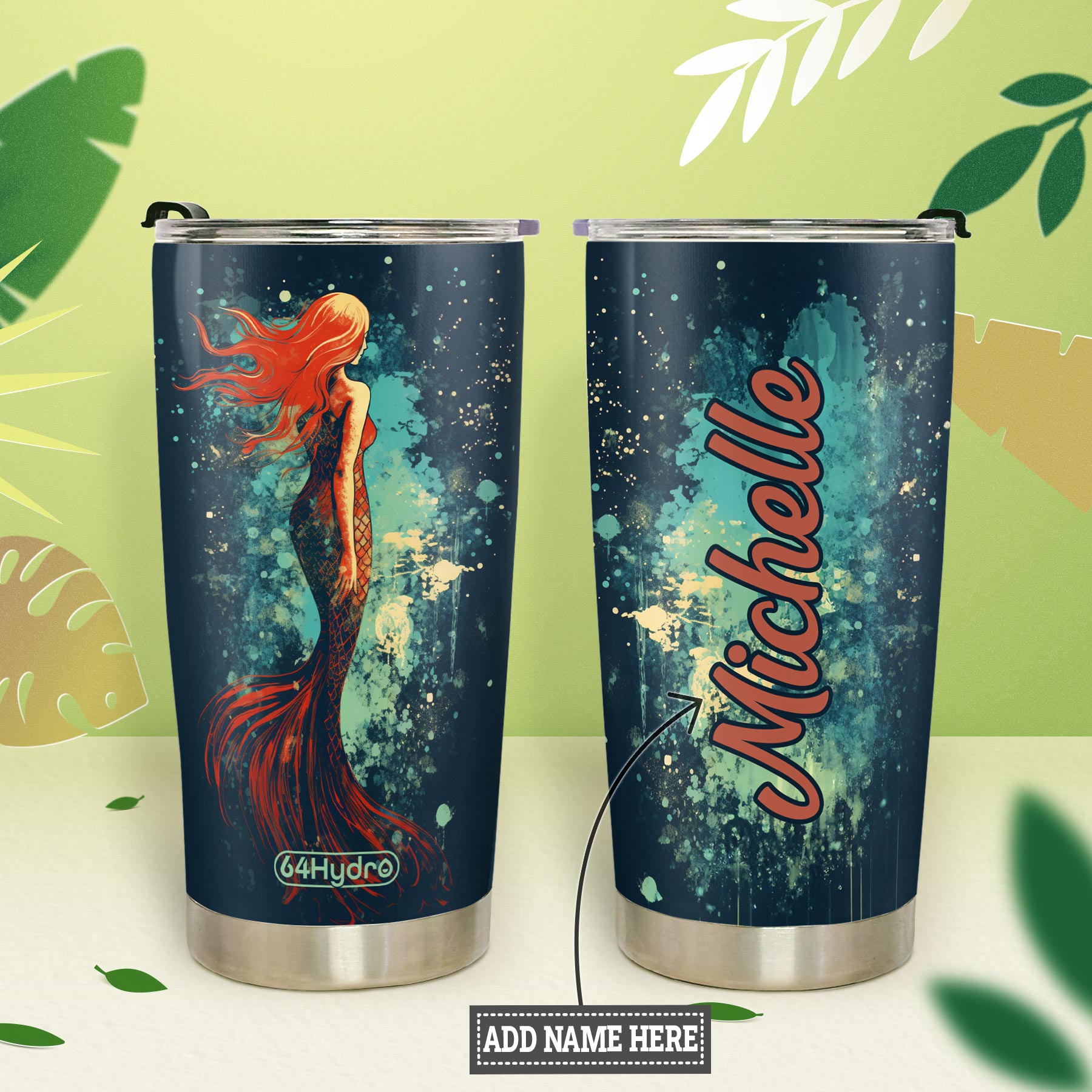 Mermaid Vintage HHRZ20094327PB Stainless Steel Tumbler