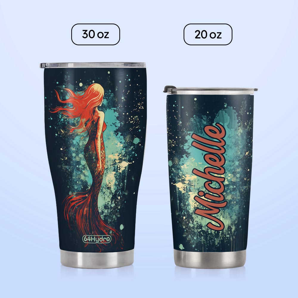 Mermaid Vintage HHRZ20094327PB Stainless Steel Tumbler