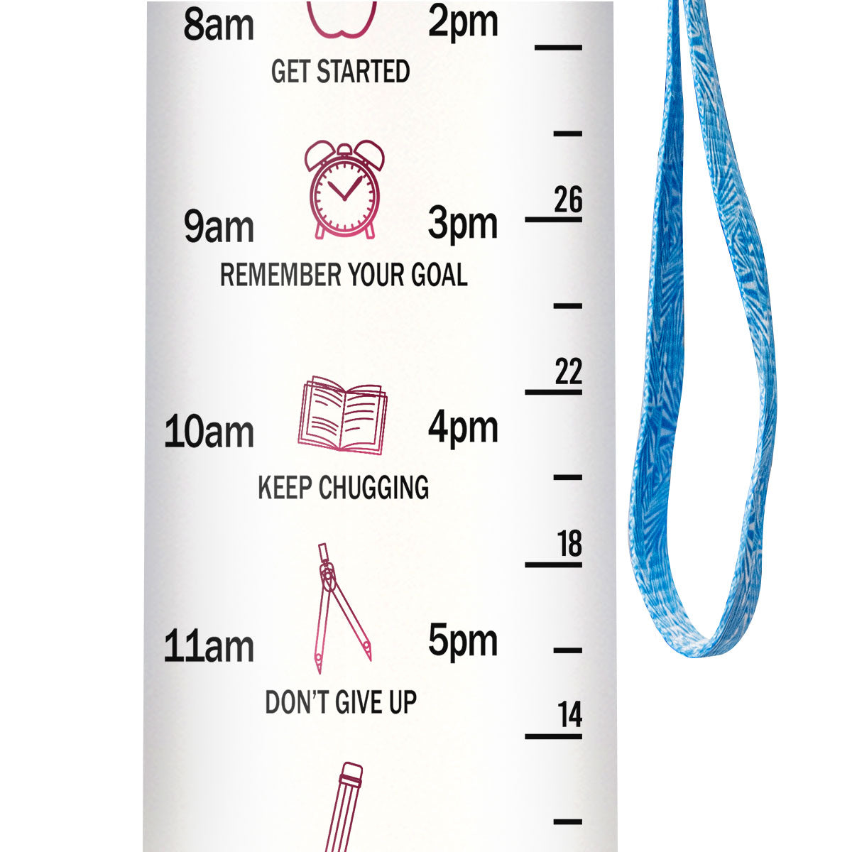 Never Underestimate A Teacher Who Does All Things Through Christ Who Strengthens Her HHRZ27076176DH Water Tracker Bottle