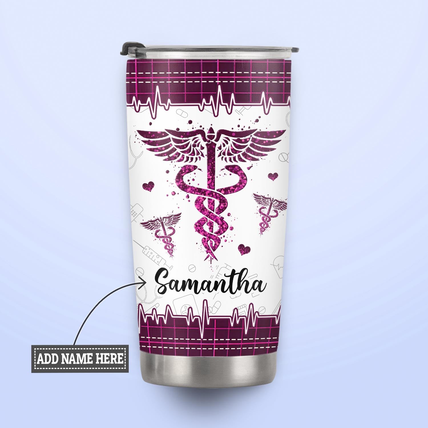 Nurse Because Badass Life Saver Is Not An Official Job Title NNRZ220623393 Stainless Steel Tumbler