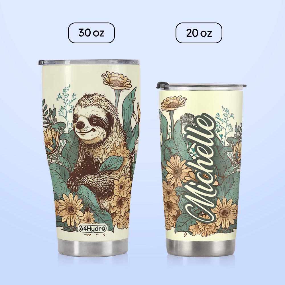 Retro Sloth HTRZ05095681ZD Stainless Steel Tumbler