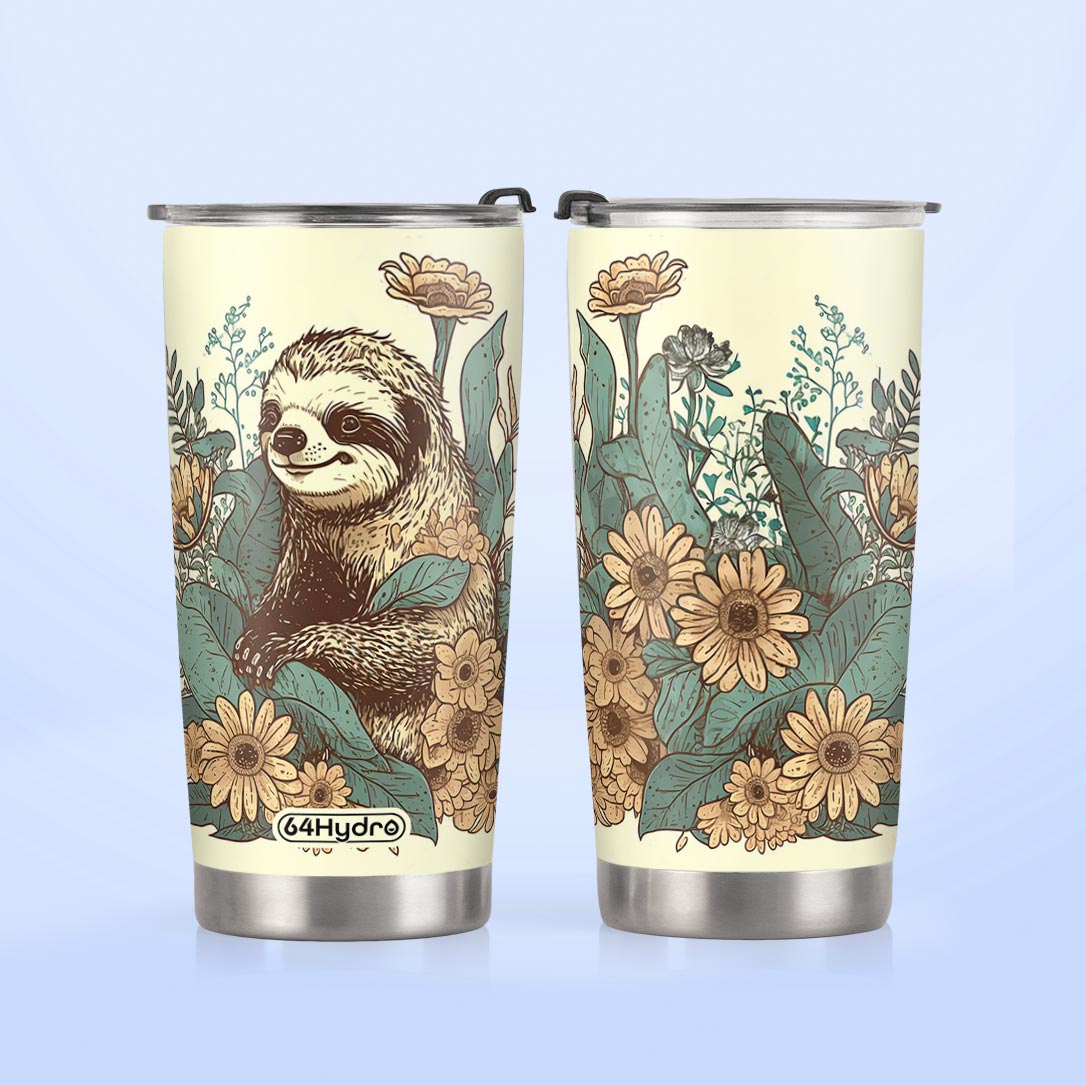 Retro Sloth HTRZ05095681ZD Stainless Steel Tumbler
