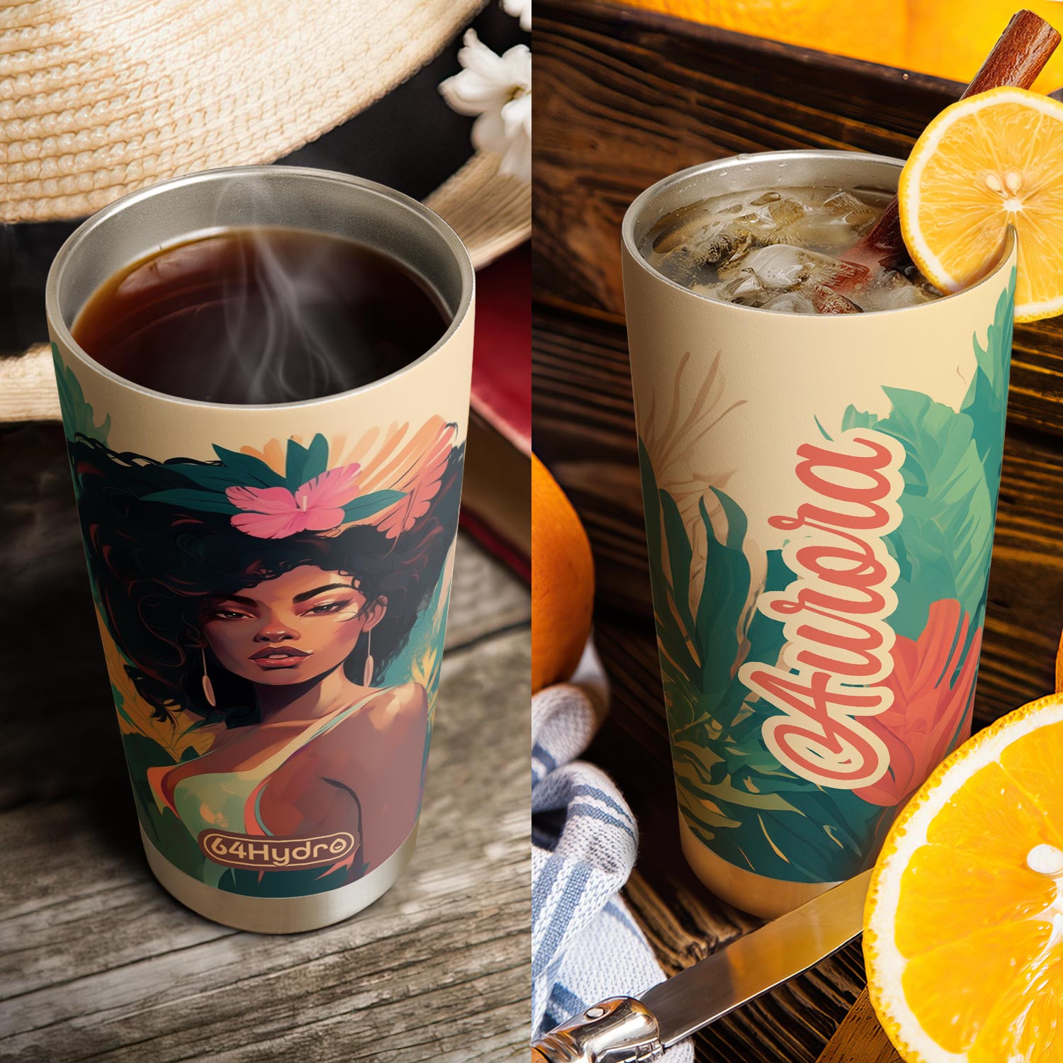 Sassy Black Woman HHRZ20092476XZ Stainless Steel Tumbler