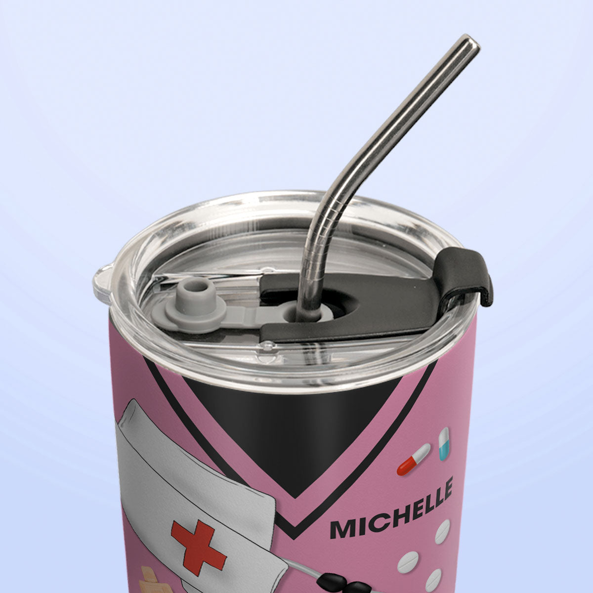 This Super Hero Wears Scrubs DNRZ220623829 Stainless Steel Tumbler
