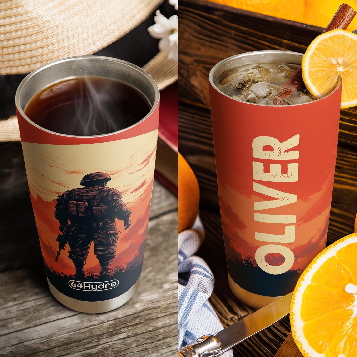 Veteran Memory HTRZ28083312SE Stainless Steel Tumbler