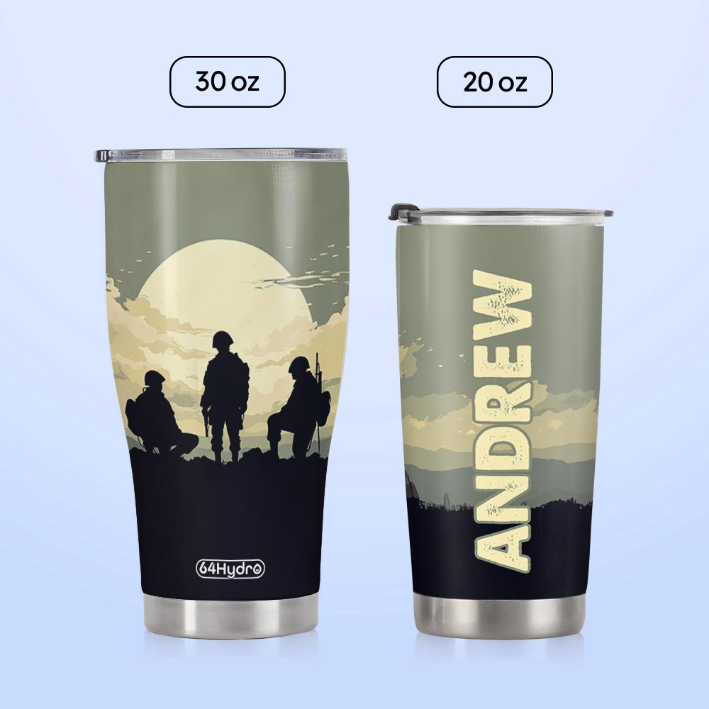 Veteran Silhouette HTRZ28081711FG Stainless Steel Tumbler