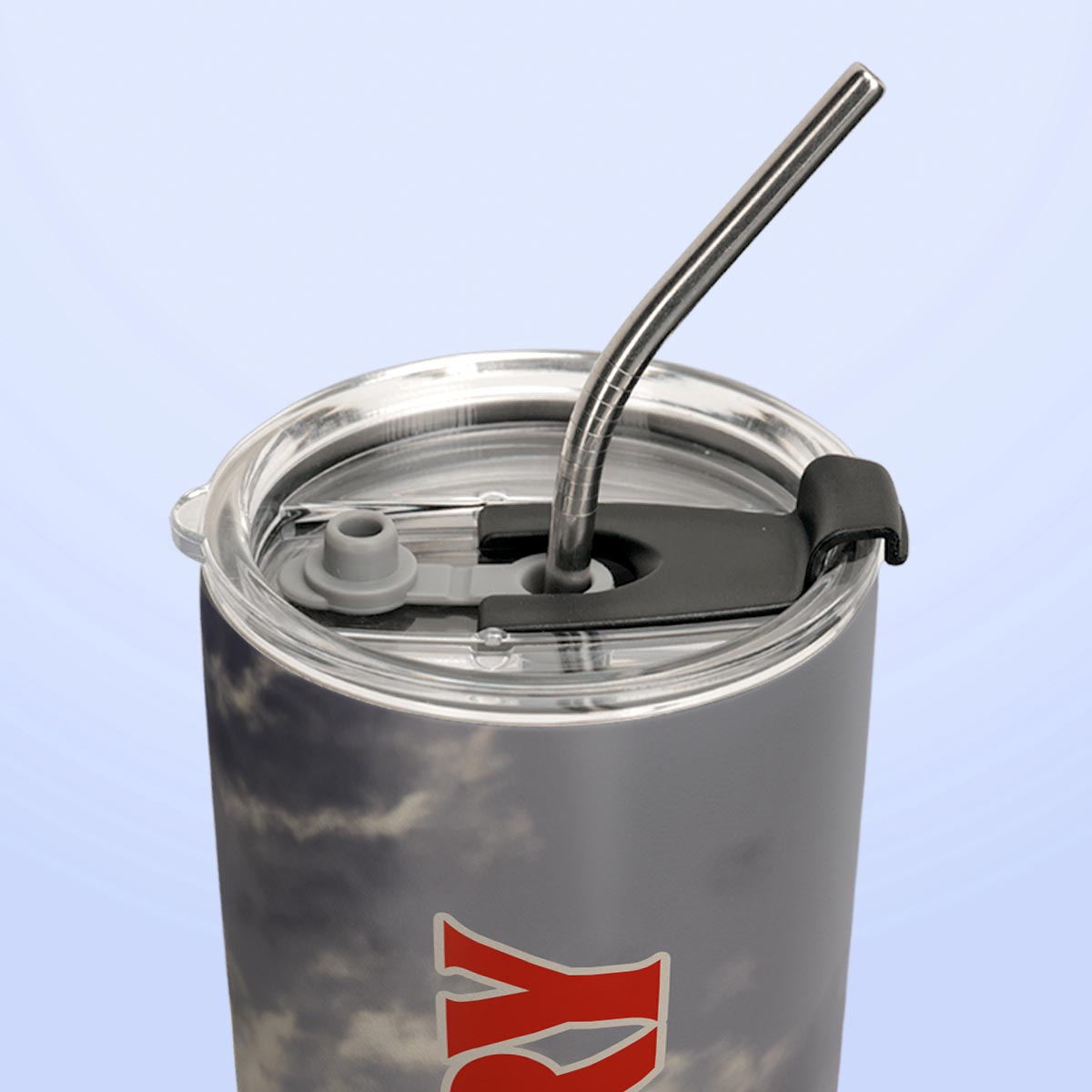 Veteran Walking Through Red Flower Field HTRZ24081667UB Stainless Steel Tumbler