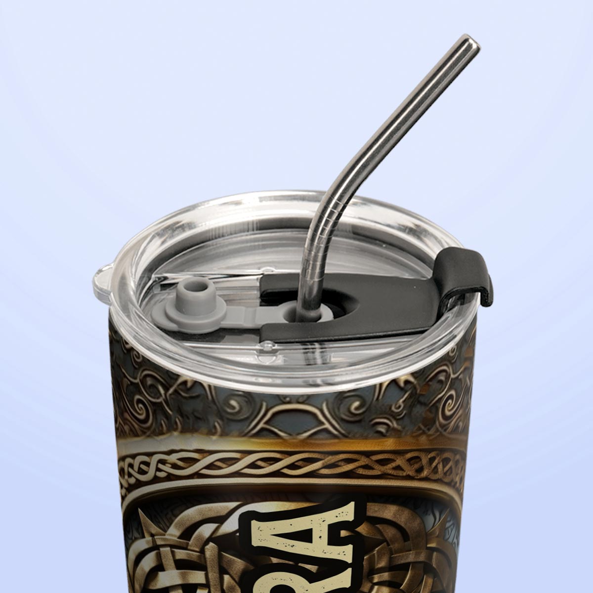 Viking Celtic Deer Golden Style HTRZ12091030EK Stainless Steel Tumbler