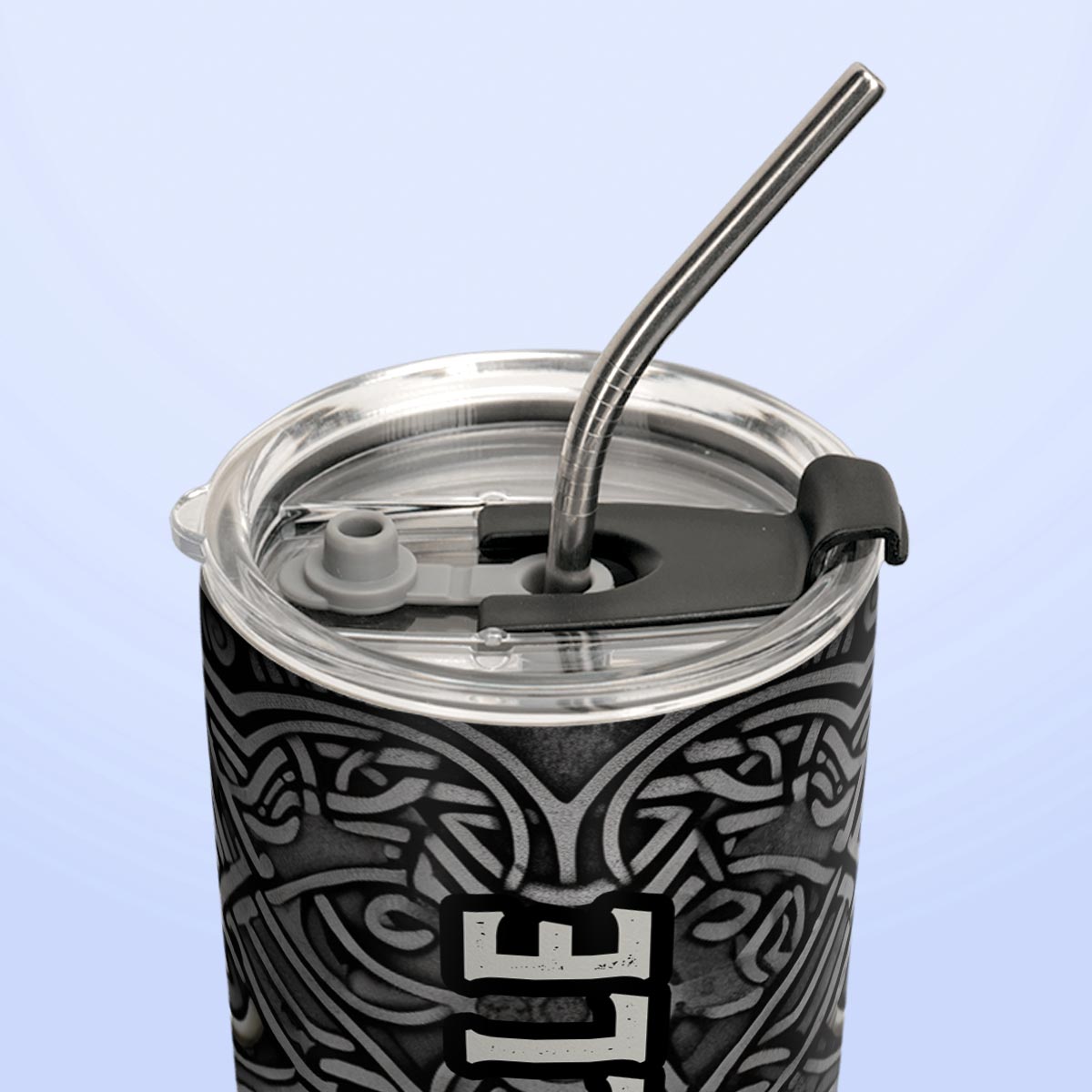 Viking Celtic Deer Metallic Style HTRZ12096764JB Stainless Steel Tumbler