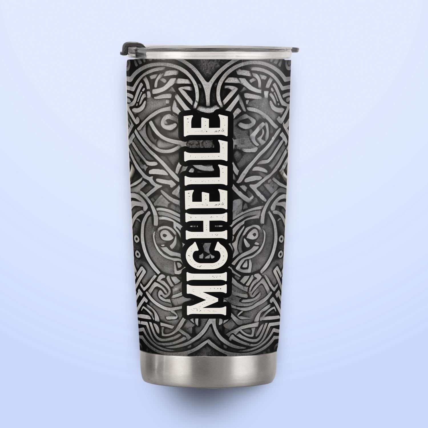 Viking Celtic Deer Metallic Style HTRZ12096764JB Stainless Steel Tumbler