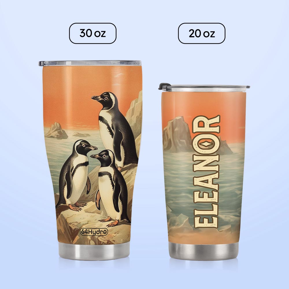 Vintage Antique Penguins HTRZ15096133YC Stainless Steel Tumbler