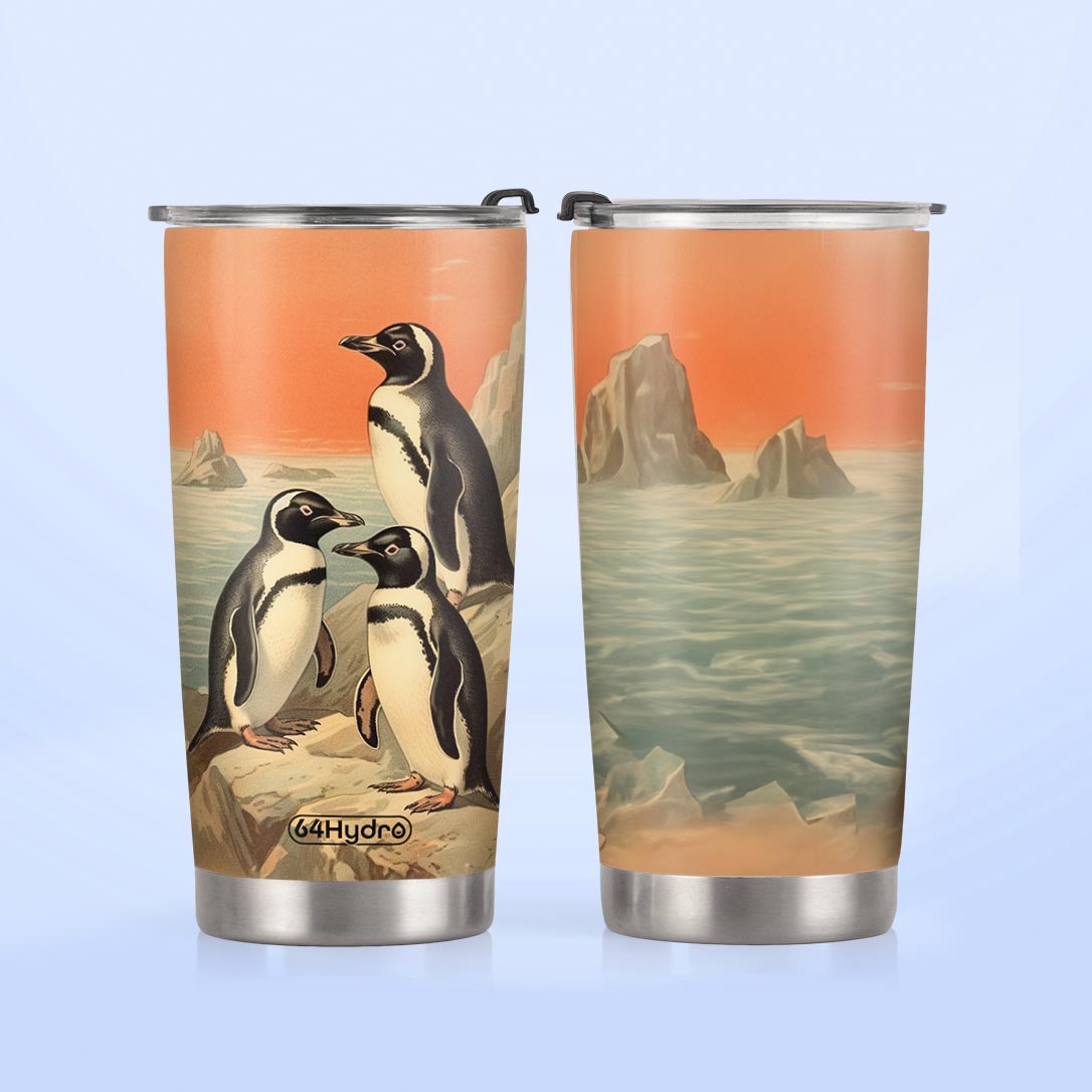 Vintage Antique Penguins HTRZ15096133YC Stainless Steel Tumbler