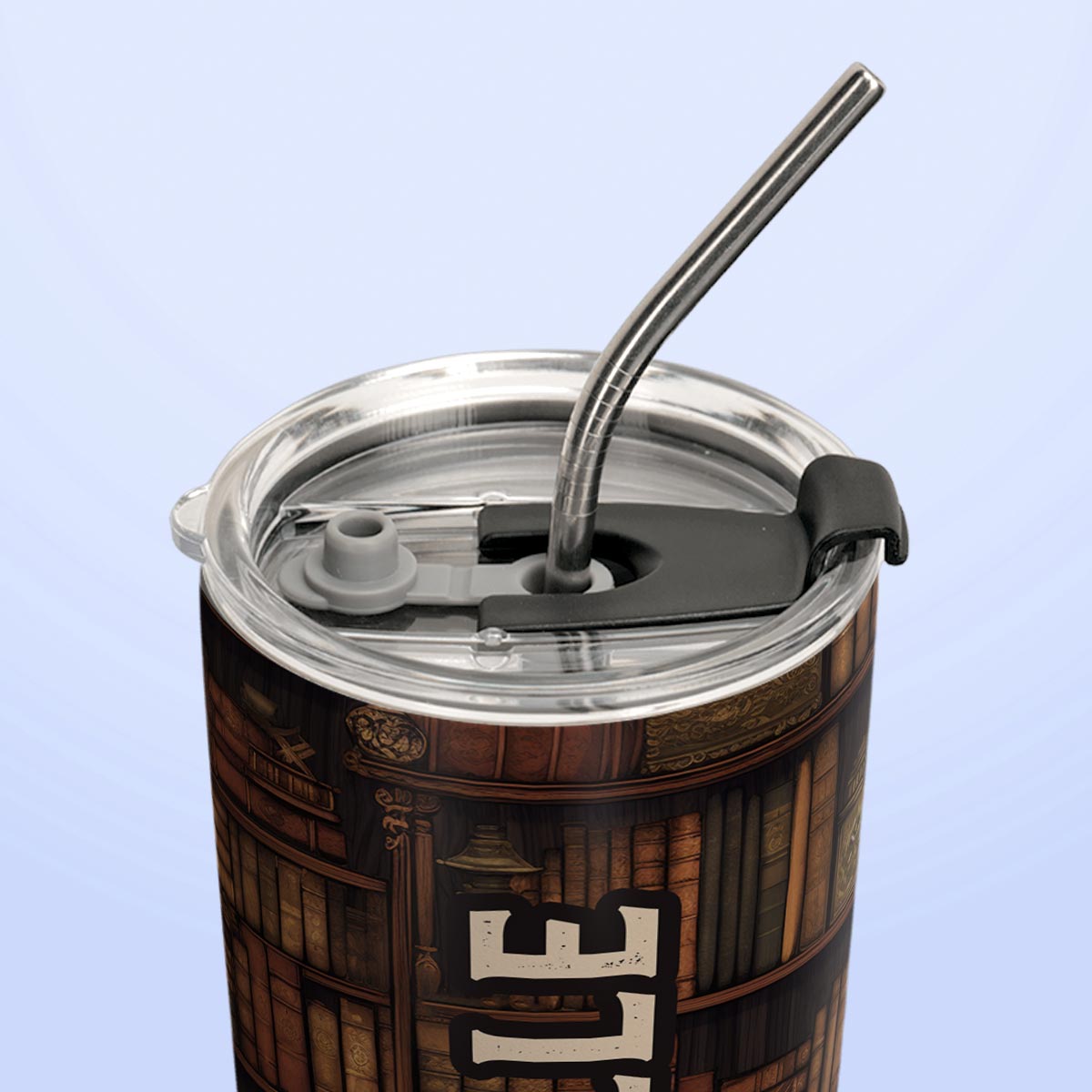 Vintage Book Pattern HTRZ19093734FW Stainless Steel Tumbler