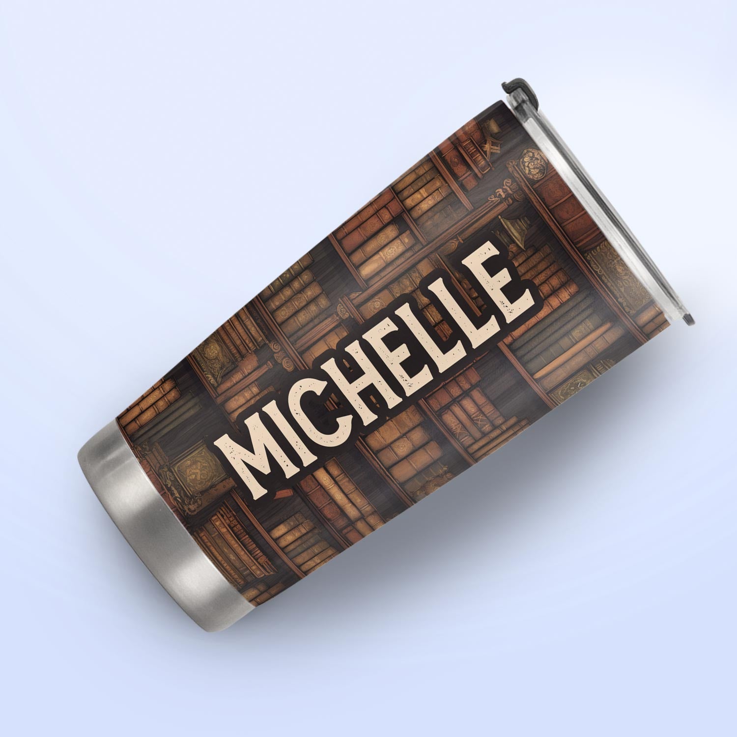 Vintage Book Pattern HTRZ19093734FW Stainless Steel Tumbler