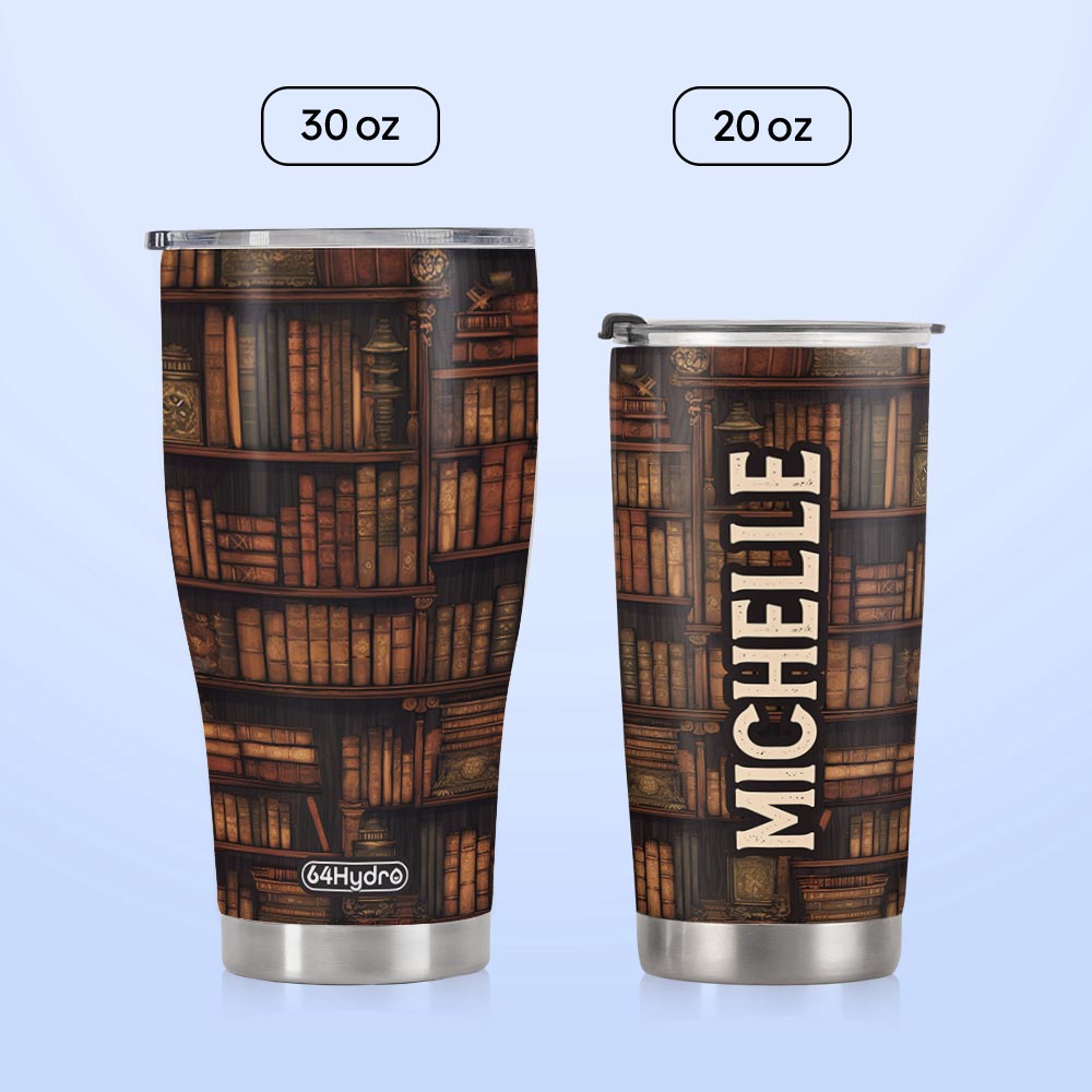 Vintage Book Pattern HTRZ19093734FW Stainless Steel Tumbler