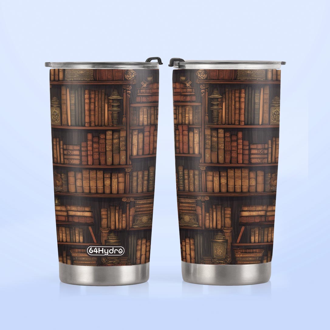 Vintage Book Pattern HTRZ19093734FW Stainless Steel Tumbler