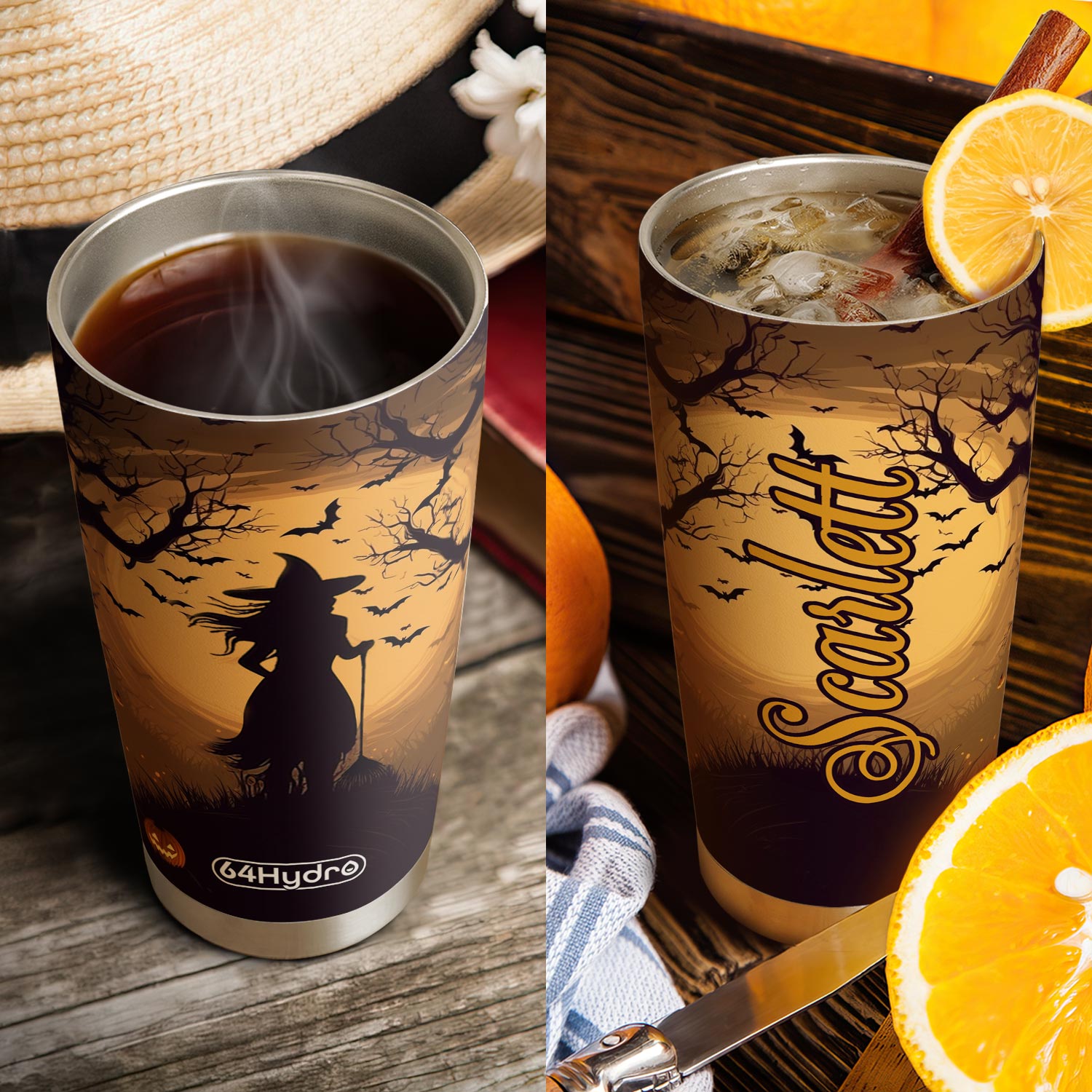 Witch Halloween Autumn HTRZ28081548SD Stainless Steel Tumbler
