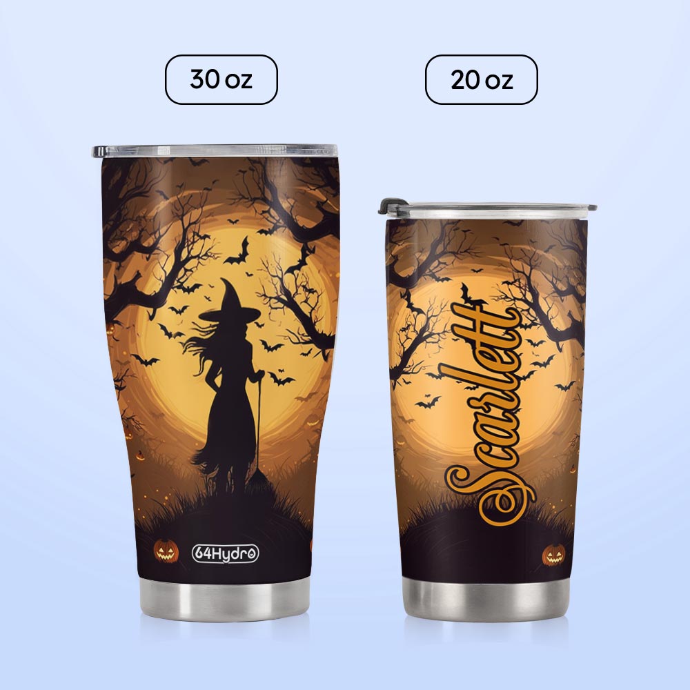 Witch Halloween Autumn HTRZ28081548SD Stainless Steel Tumbler