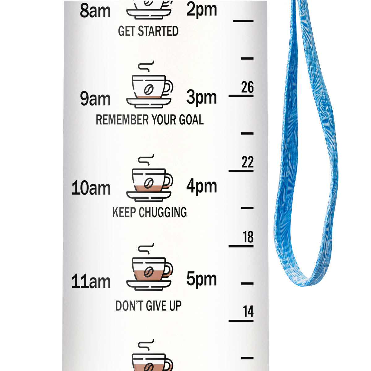 Work Hard In Silence Let Success Make The Noise HTRZ11082277HS Water Tracker Bottle